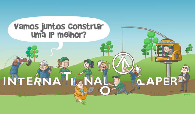 Ilustracao Publicitária para jornal da International Paper